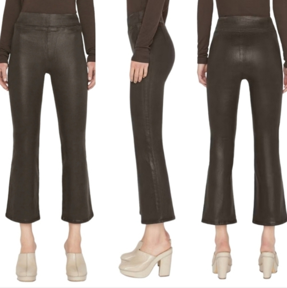 Frame jetset cropped coated pants size 2 per tags